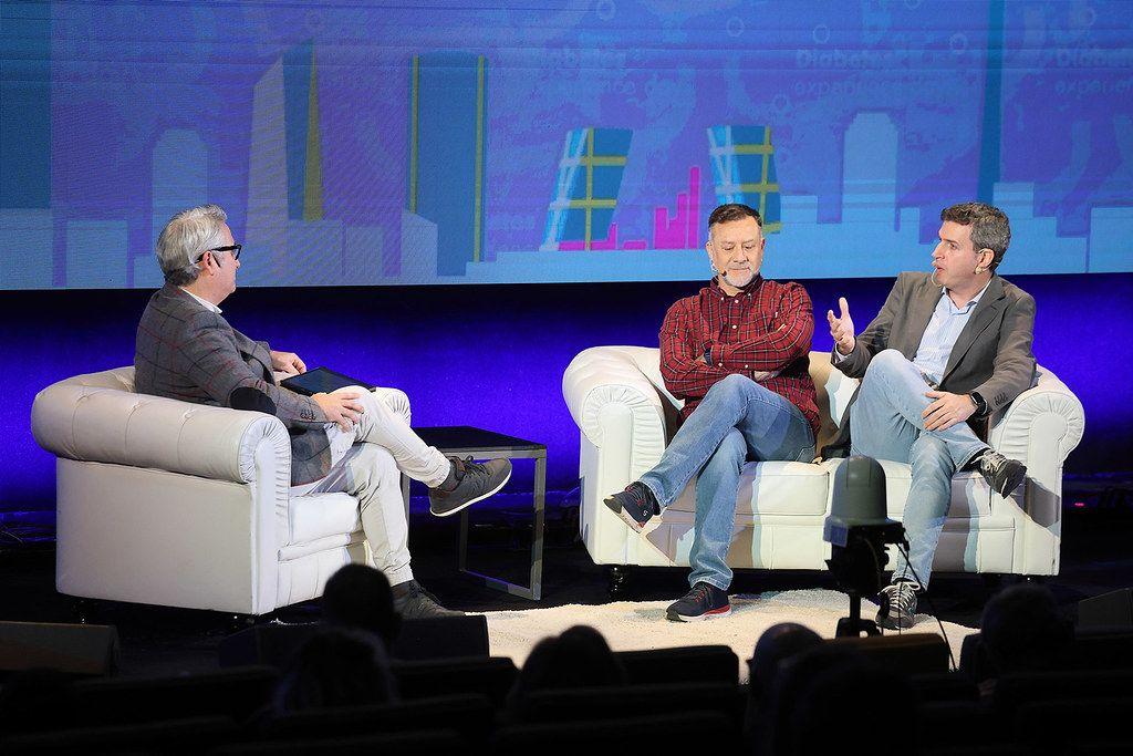 Happy people at the event.