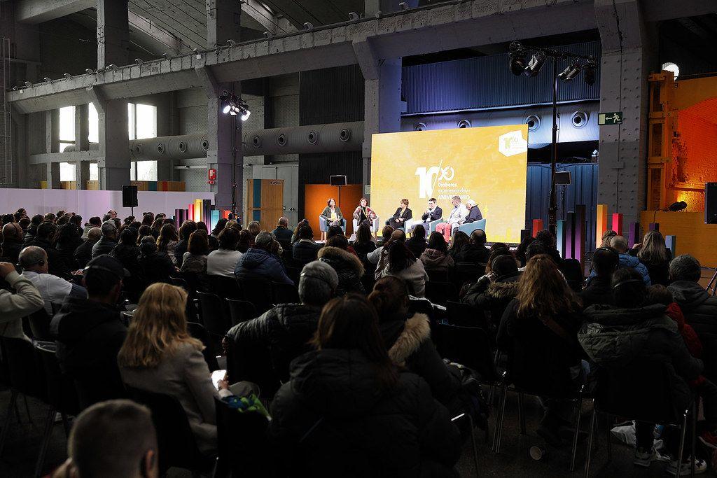 Colorful display of gluten-free products.
